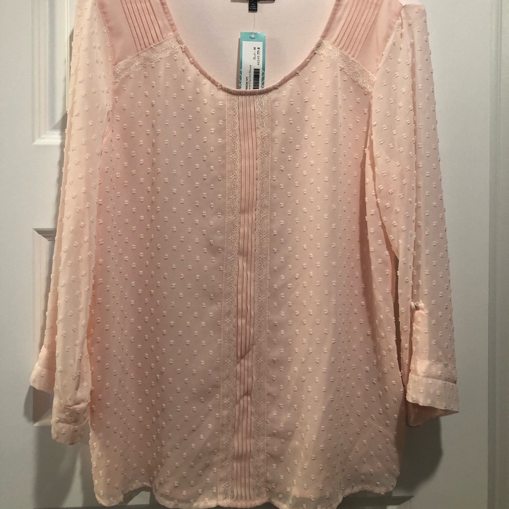 Pink 3/4 sleeve Blouse